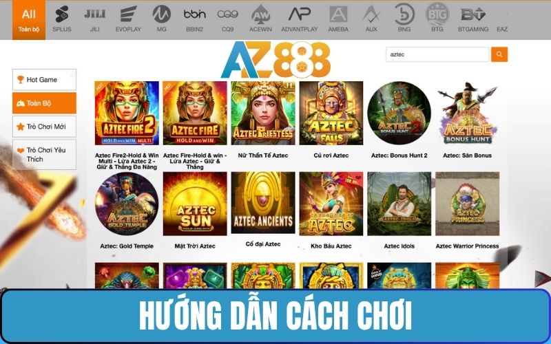 Tham Kho Báu Aztec Tại Nổ Hũ AZ888 dễ dàng chỉ với 4 bước